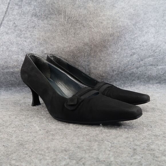 Stuart Weitzman Shoes Womens 8 Pumps Classic Leather Pointed Toe Formal Fashion - Picture 1 of 16